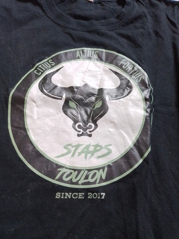T-shirt homme Noir motif taureau - photo numéro 3