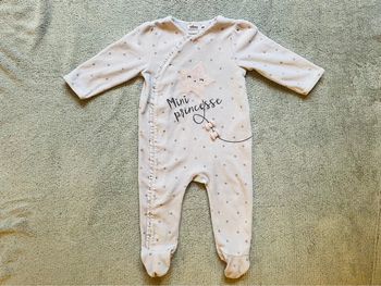 Pyjama velours, fille, 9 mois