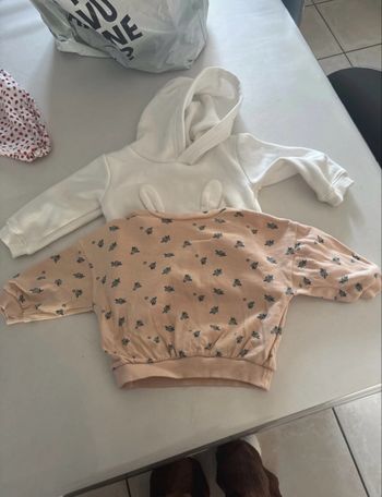 2 pulls fille 9 mois