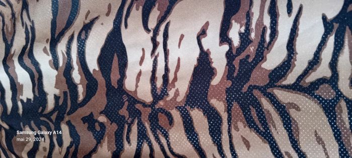 Haut fines bretelles motif zébré marron femme S - photo numéro 10