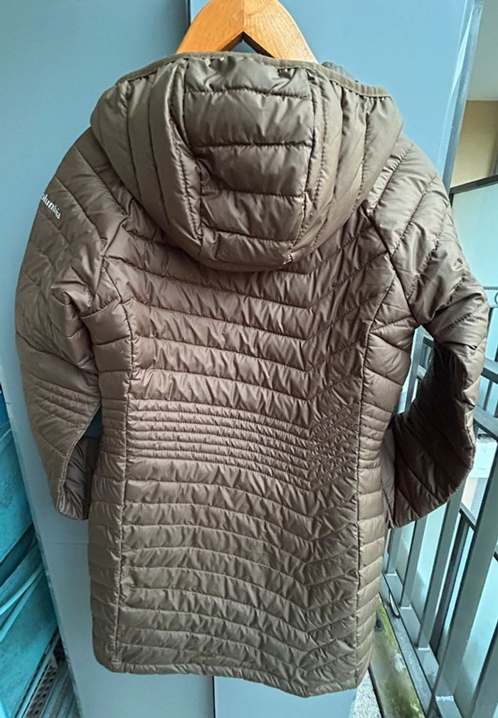 Doudoune femme kaki Mi-Longue à Capuche Powder Lite Columbia - photo numéro 4