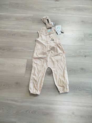 Salopette et son bandeau 2 ans neuf