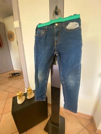 Jean slim bleu fille 5-6 ans