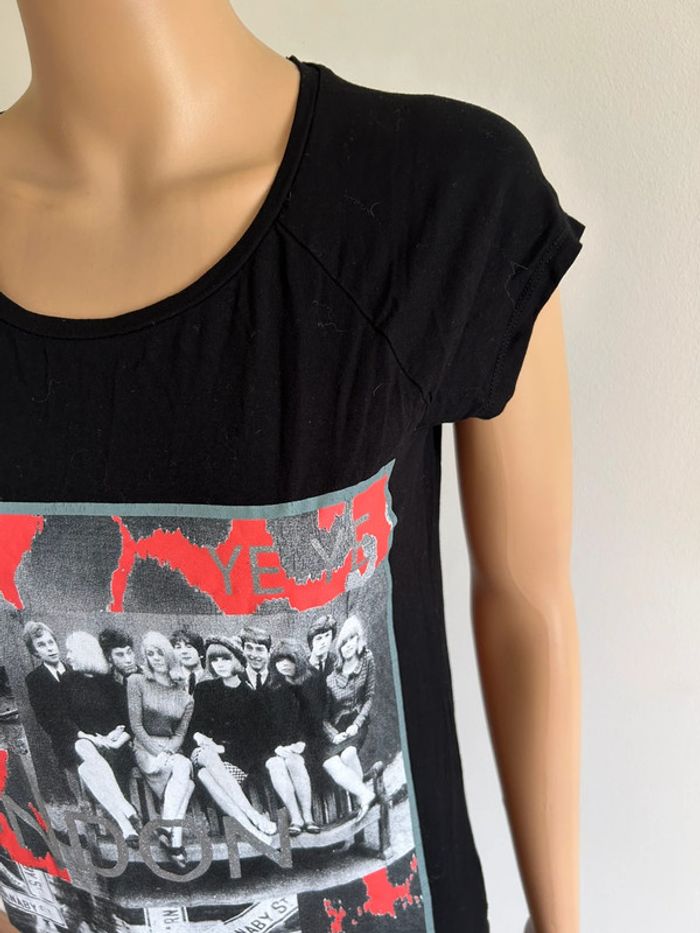 Teeshirt noir et imprimé Morgan taille XS TBE - photo numéro 6