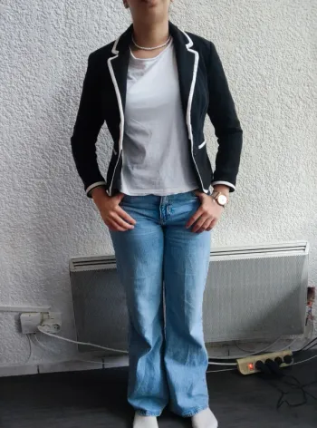 Blazer H&M noir et blanc  t XS