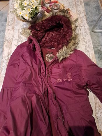 Superbe parka violine sergent major doublure polaire