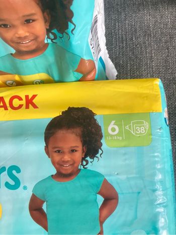 Couche pampers prenium protection 6 ( 2 paquet)