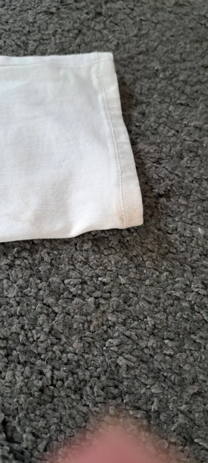 Jeans blanc C&A, Taille 40 - photo numéro 7