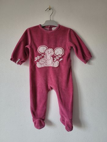 Pyjama rose Noukie's 12 mois TBE