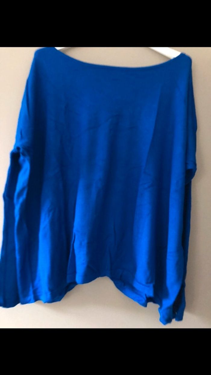Pull oversize bleu électrique - photo numéro 2