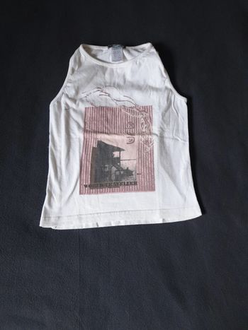 Débardeur fille blanc marque décathlon taille 10 ans