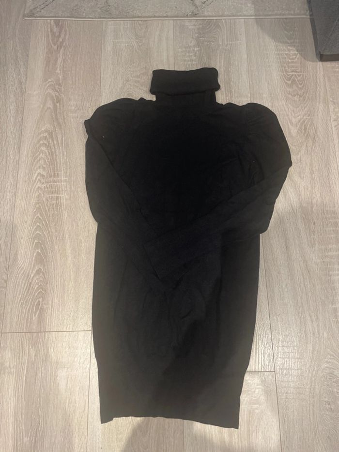 Pull col roulé long