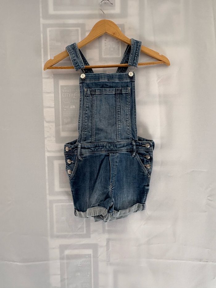 Salopette short bleu - &denim - 12/13 ans