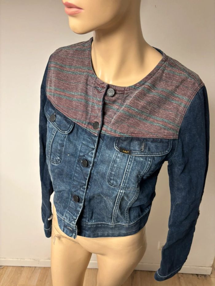 Veste en Jean Lee - Taille XS - Bleu et Violet - photo numéro 5
