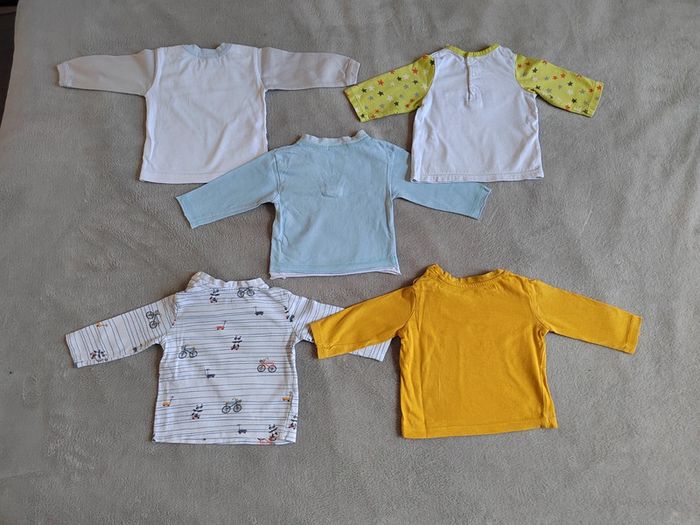 Lot 5 T-shirt à manches longues 3 mois - photo numéro 2