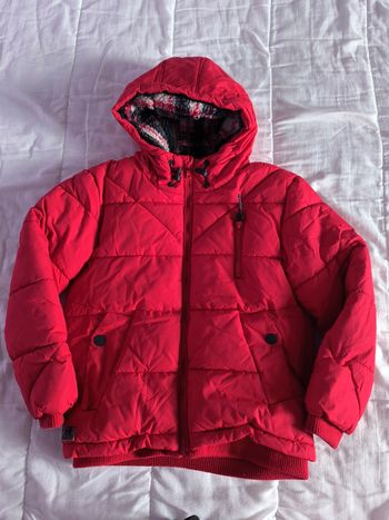 Parka rouge doublée 10 ans