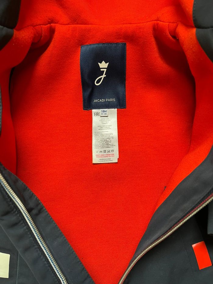 Parka bleu Jacadi - 18 mois - photo numéro 4