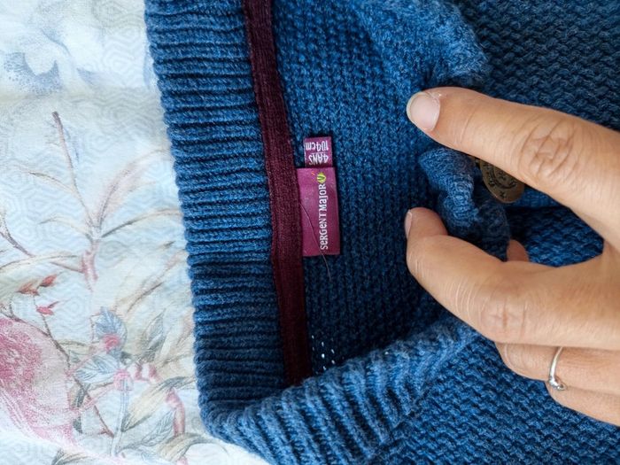 Gilet sergent major 4a bleu - photo numéro 3