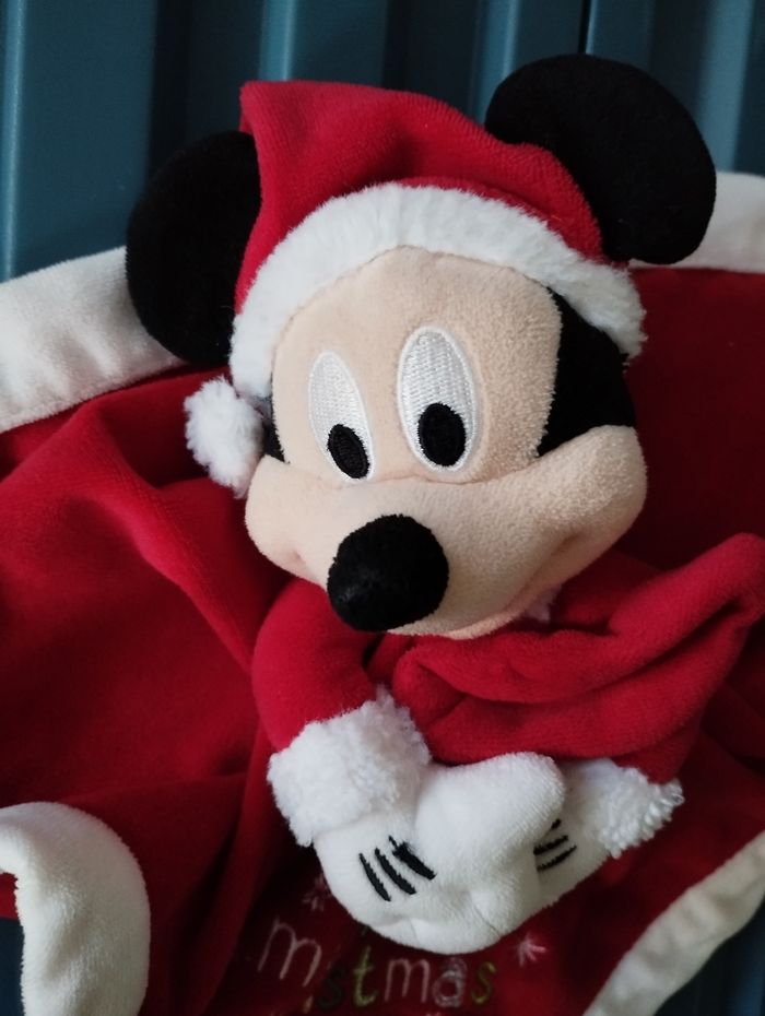 Doudou Mickey couverture christmas - photo numéro 3