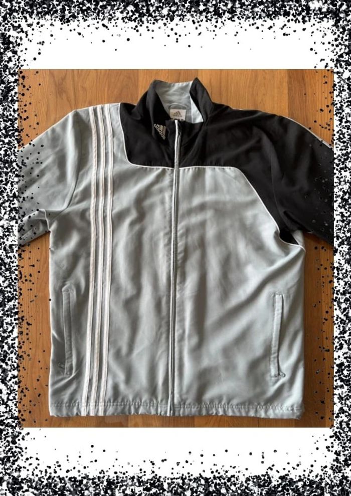 Vintage - Veste de survêtement grise - Adidas