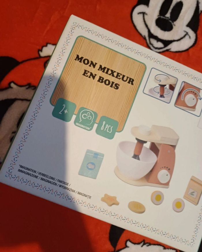 🧸Accessoires de cuisine pour enfants Mixeur en bois Dès 2ans + 8 pièces neufs - photo numéro 2
