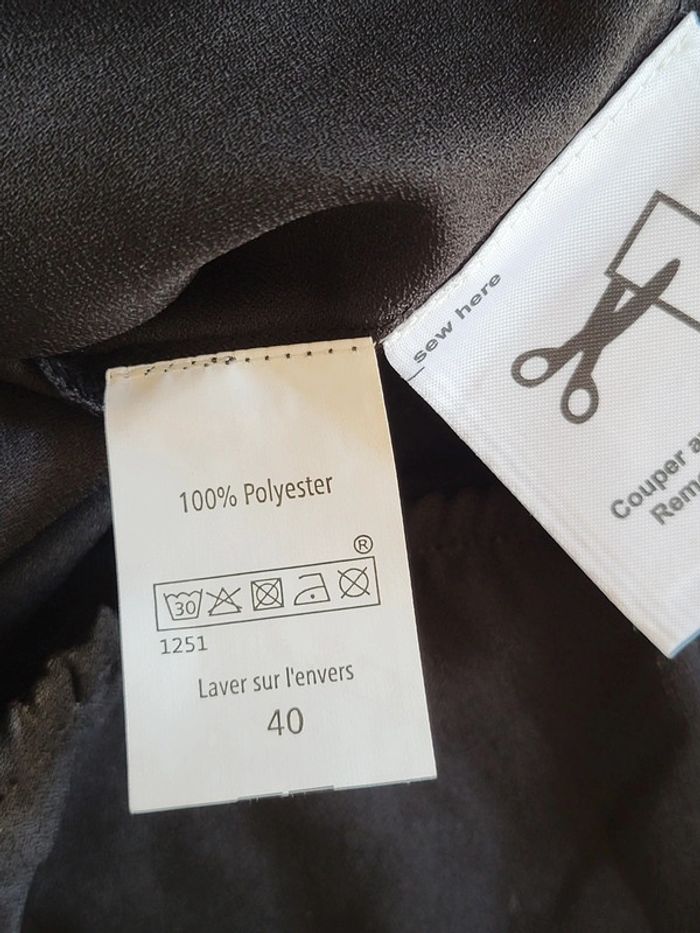 Blouse fluide noire à franges Arkitect - Neuve - photo numéro 12