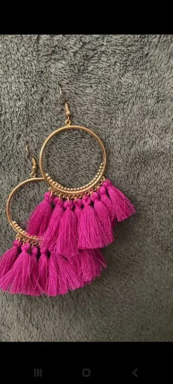 Boucles d’oreilles rose