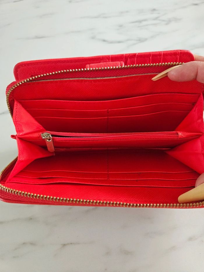 Eslee porte feuille rouge - photo numéro 5
