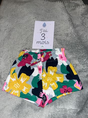 Short Gémo fleurs multicolore