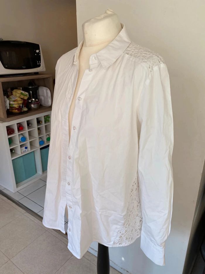 Chemise blanche dentelle - Zapa - photo numéro 4