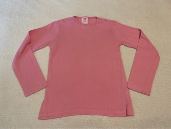 T-shirt manches longues rose - Girls dot. - 5/6 ans