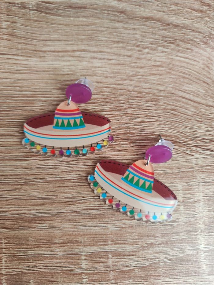 Paire de boucles d'oreilles Sombrero - photo numéro 2