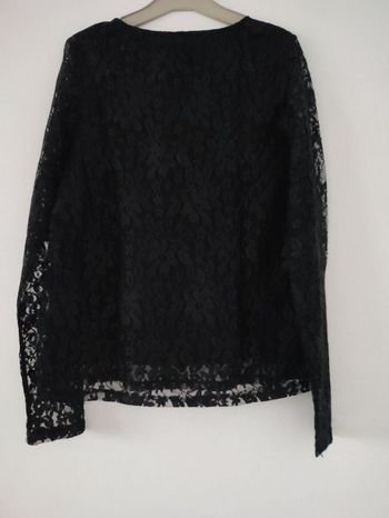 Tee short dentelle noir