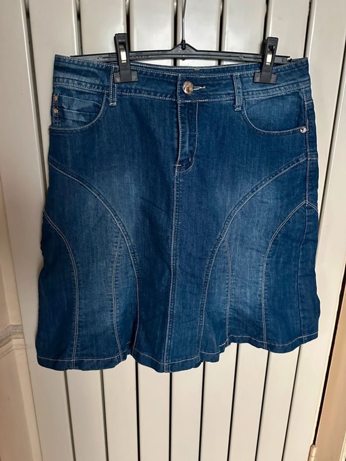 Jupe en jean vintage Lestand 42