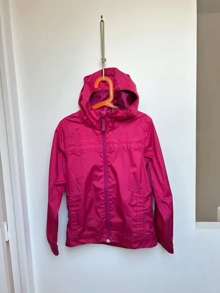 Coupe vent fille veste de randonnée quechua 8 ans