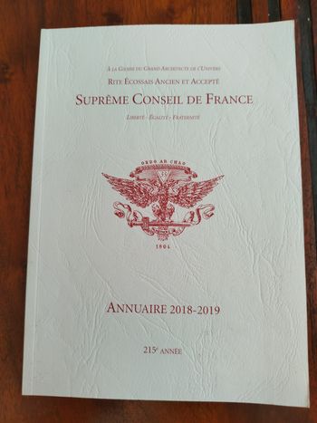 Livre suprême conseil de France