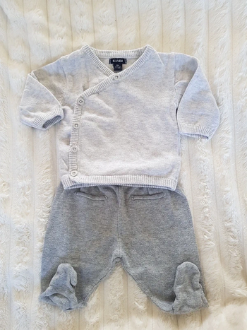 Ensemble pantalon et brassière mixte 0 mois 50 cm