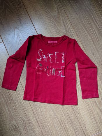 T-shirt manches longues rouge In Extenso - 3 ans