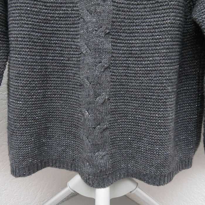 Pull Andy & Lucy – Gris anthracite, détail pailleté, dos noué 😍 - photo numéro 2
