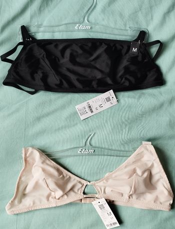 Lot de 5 brassières/soutiens-gorge neufs de la marque ETAM, jamais portés(taille M)