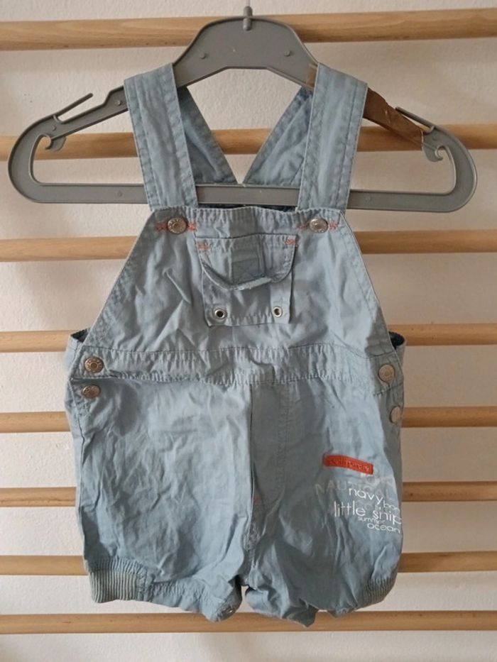 Salopette short petit pirate