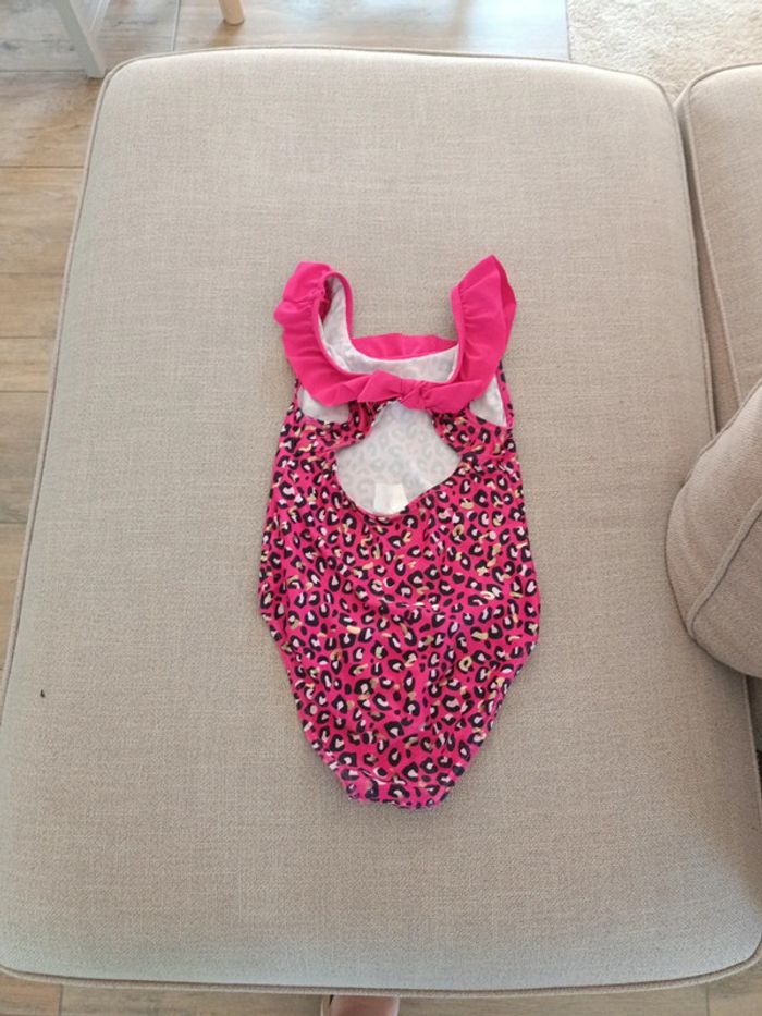 Maillot de bain une pièce léopard rose 6 ans - photo numéro 2