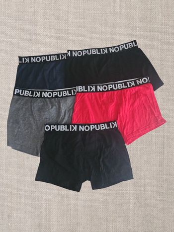 Lot de 5 boxer marque No Publik