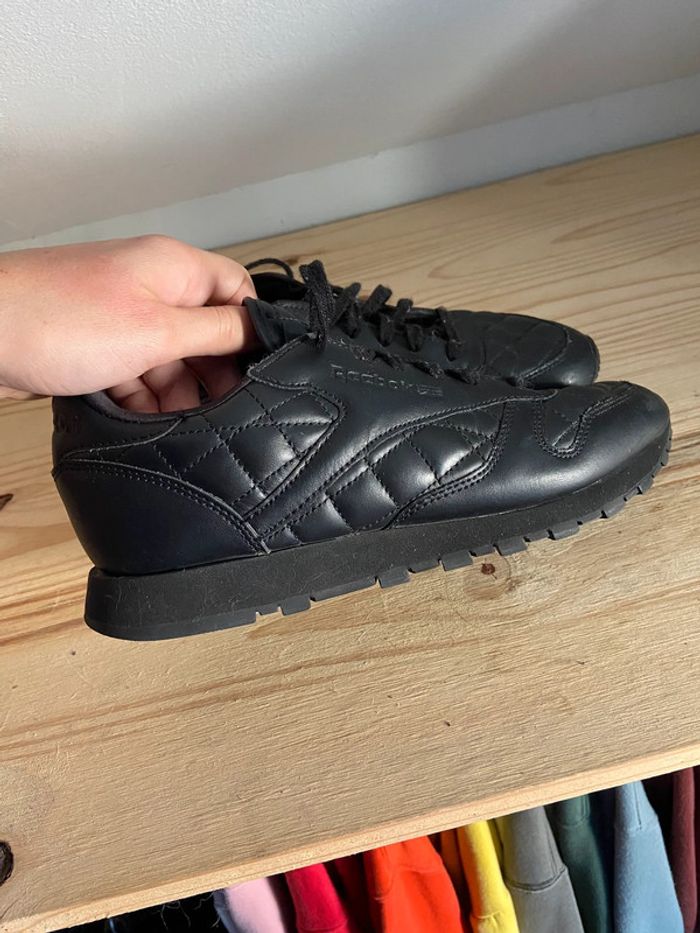 Reebok classic leather quilted noires - photo numéro 10
