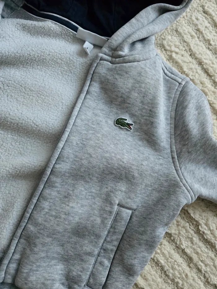 Veste lacoste gris - photo numéro 2