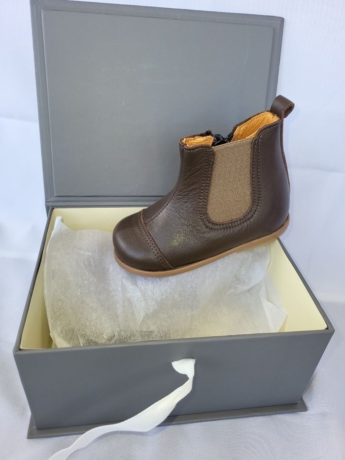 Bottines en cuir marron Point 20 Made in 🇨🇵 - photo numéro 2