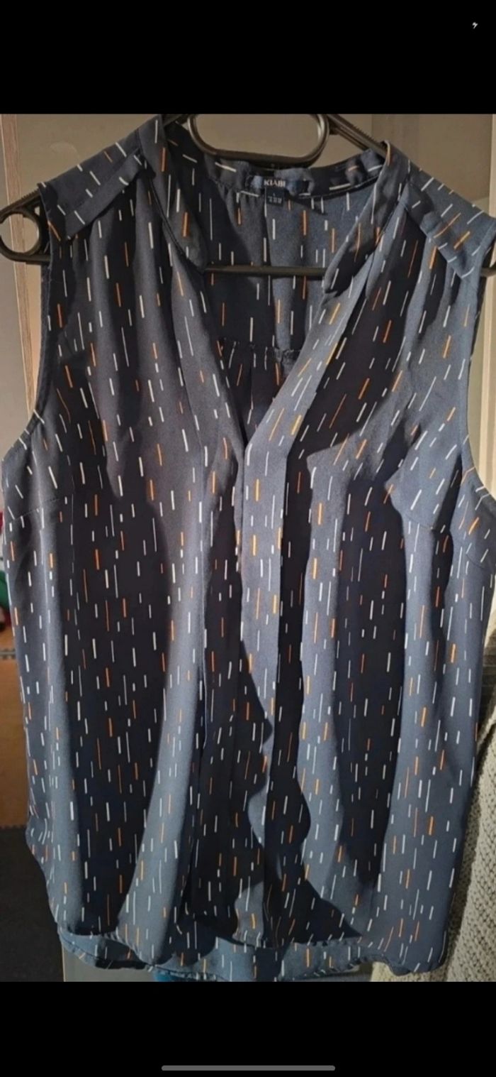 Blouse marine motif
