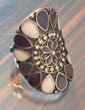 Grande bague émaillée