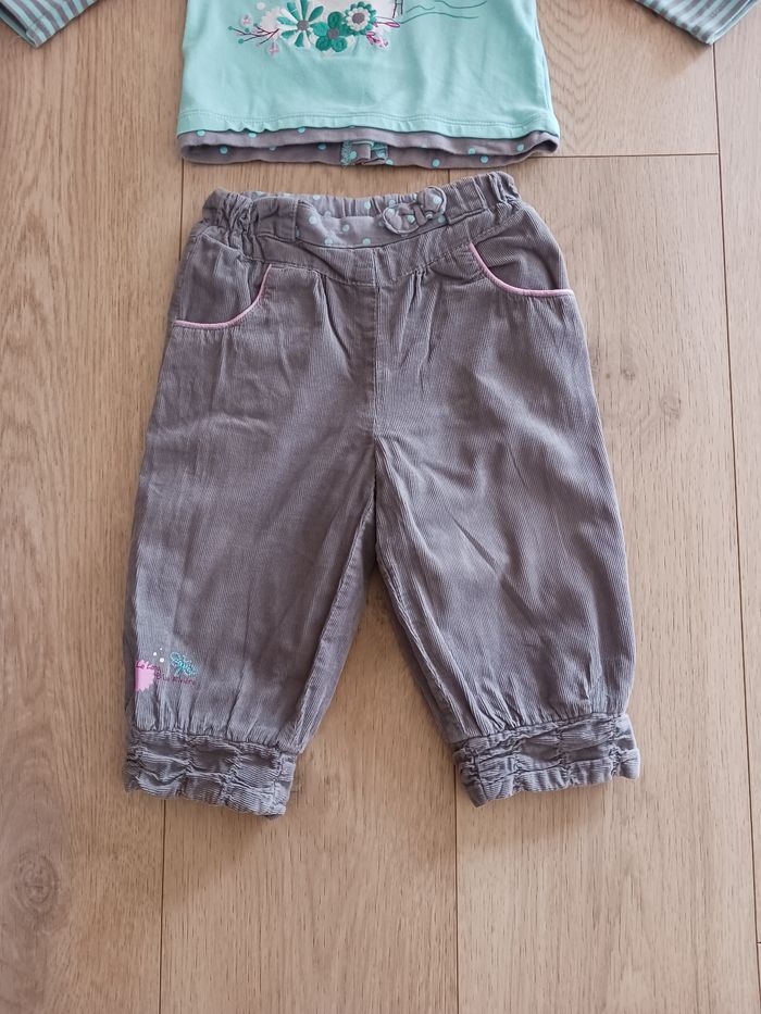 Pantalon doublé + t-shirt Orchestra 12 mois - photo numéro 3