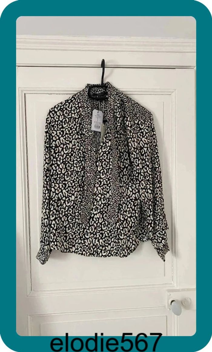 Blouse léopard Esprit taille S - photo numéro 4